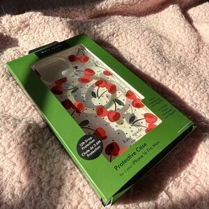 kate spade New York Cherry Print iPhone 16 Pro Max Case - Pink & Red